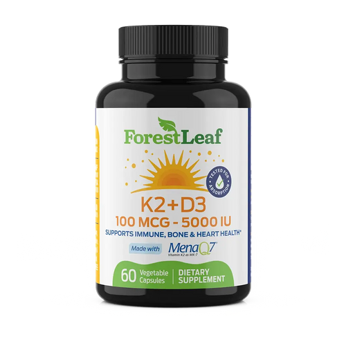 Forest Leaf K2+D3 supplement bottle