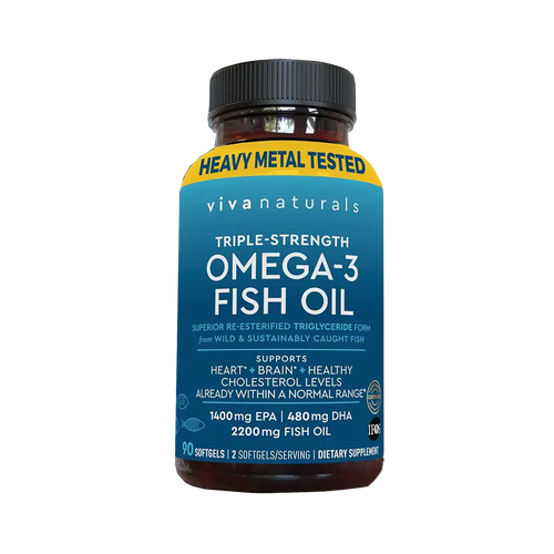 Viva Naturals triple-strength omega-3 fish oil