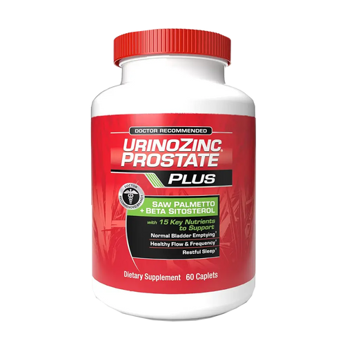 Urinozinc Prostate Plus prostate supplement product bottle