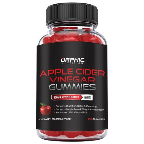 Orphic Nutrition Apple Cider Vinegar Gummies supplement bottle