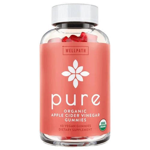 Pure Organic Apple Cider Vinegar Gummies supplement bottle